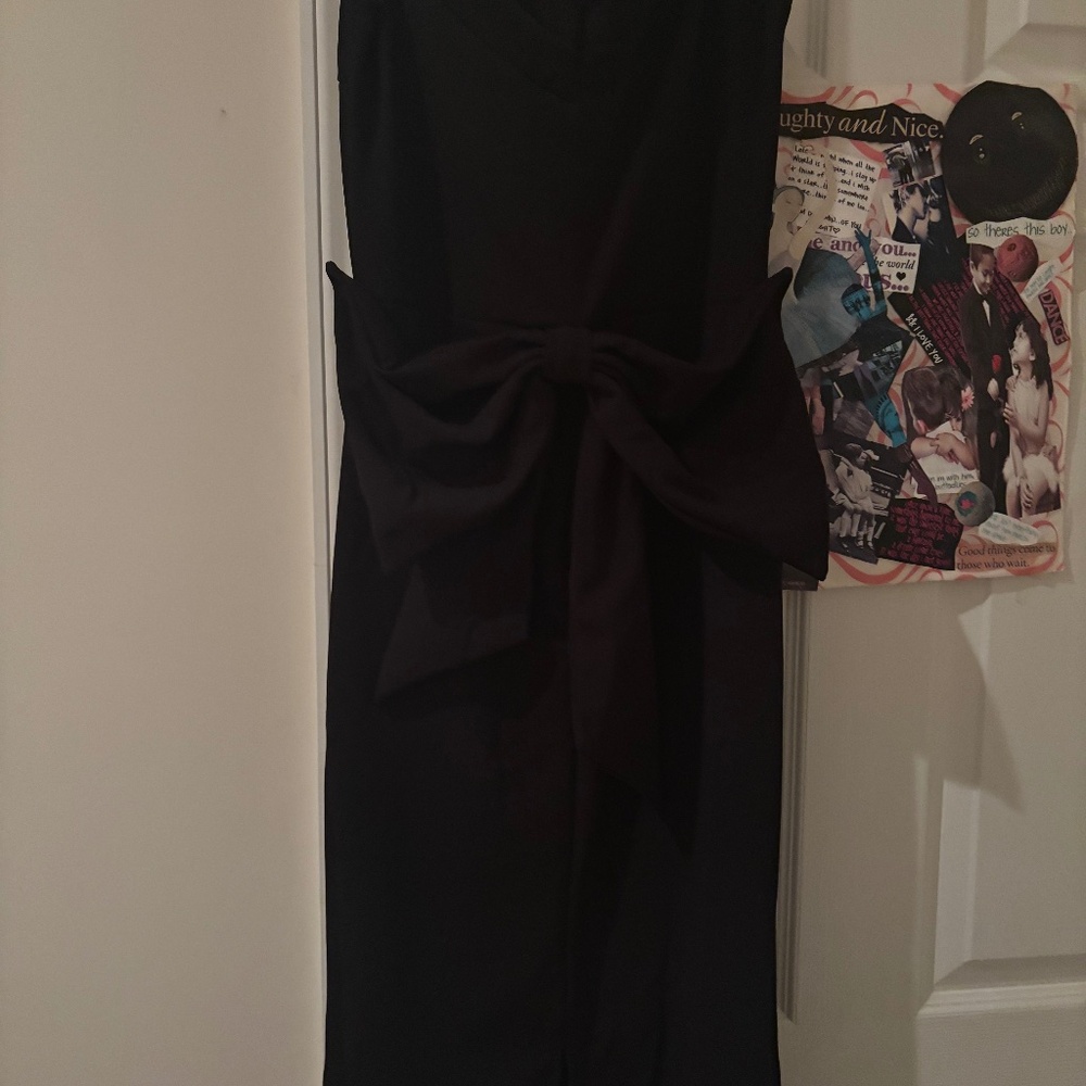 Black bow dress